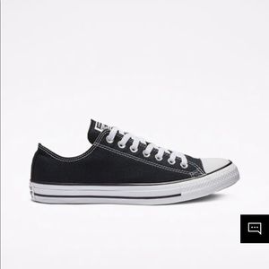 Black low top converse